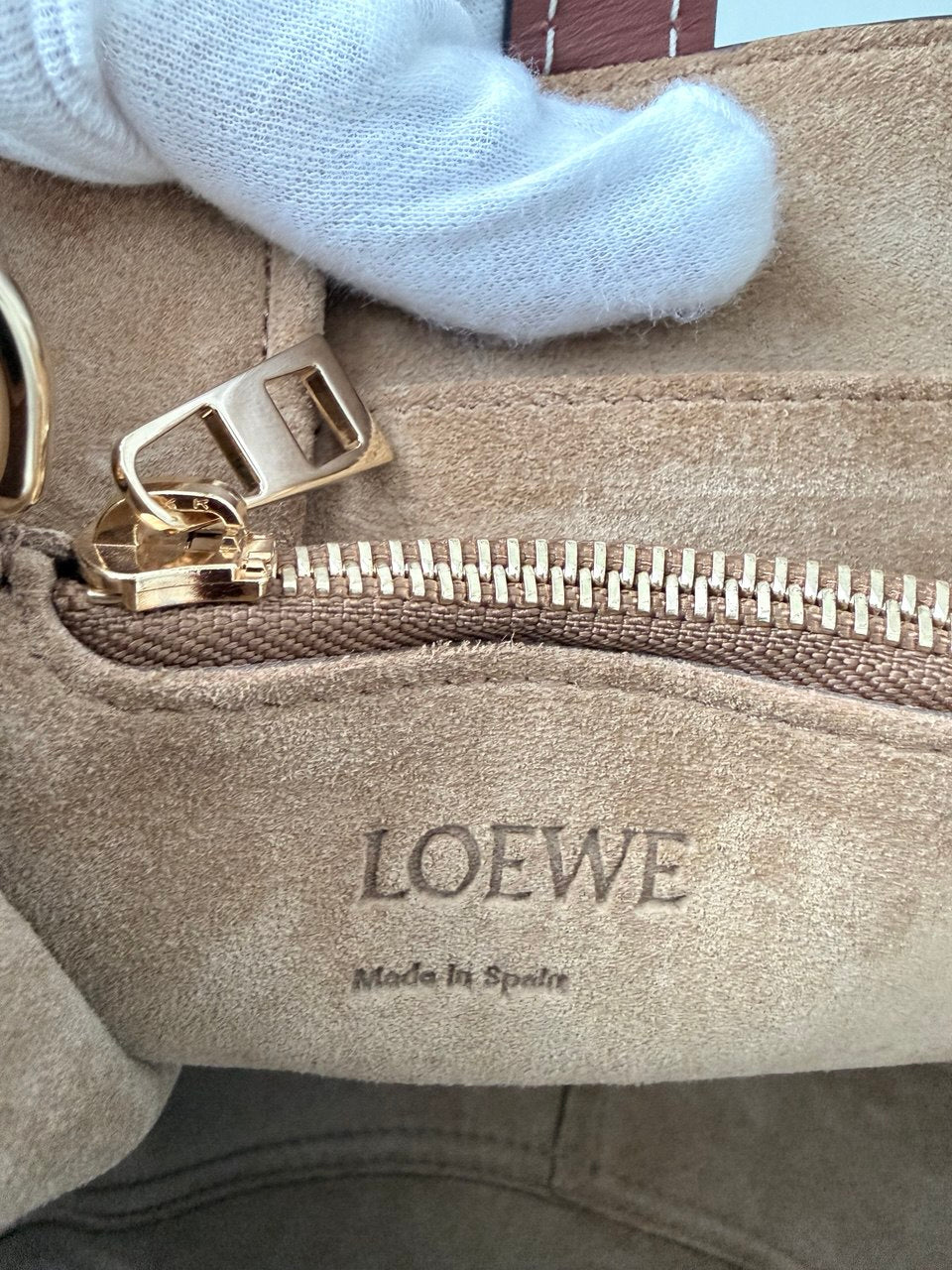 Gate Top Handle Mini Bag – Tan Leather, Authentic Designer Handbag