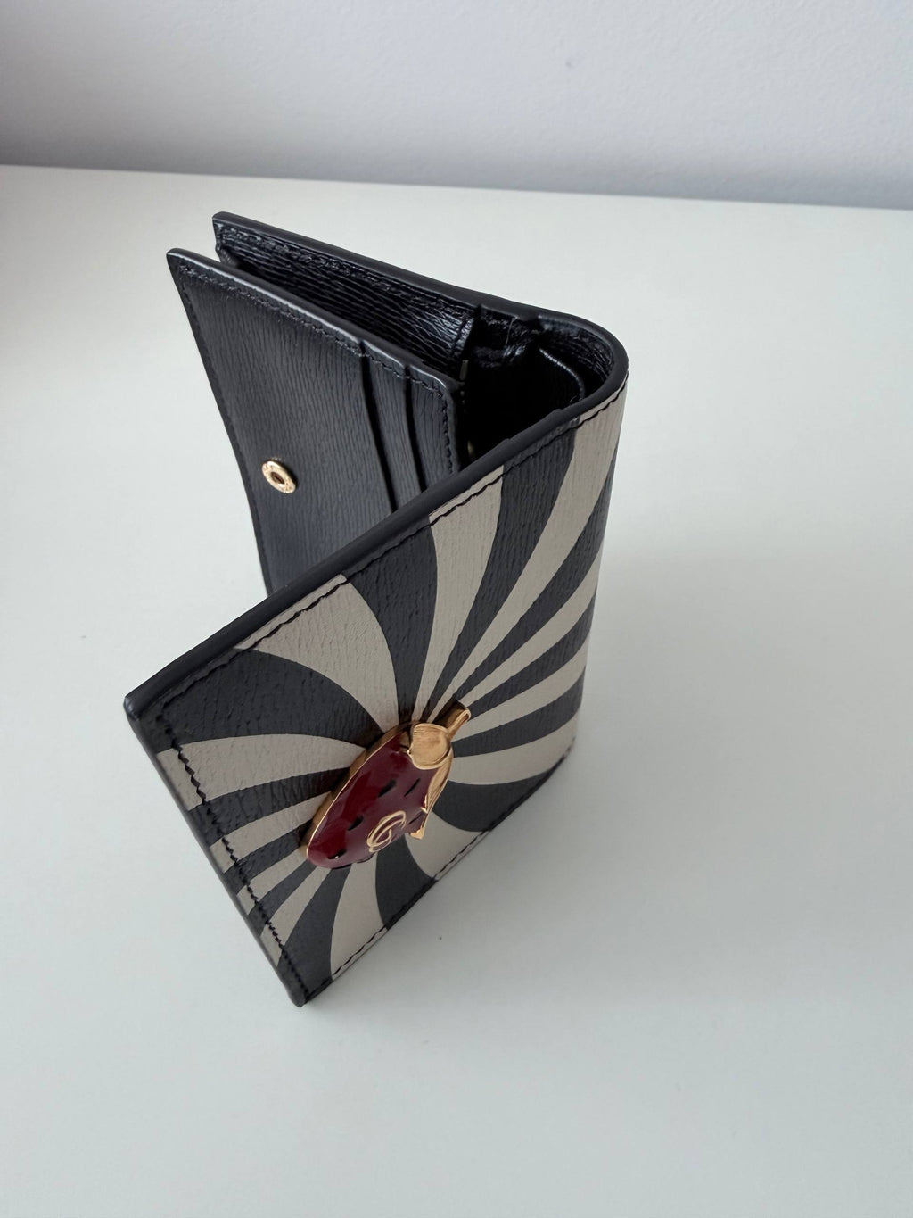 Strawberry Mini Wallet – Black/White (Pre Owned)