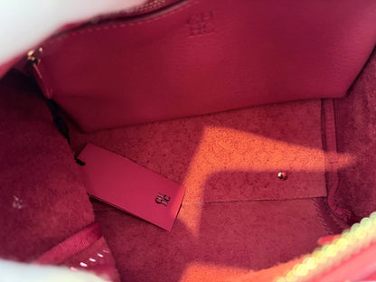 Andy 7 Leather Satchel Bag – Pink – Pre-Loved | Full Set
