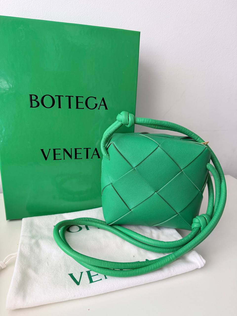 Mini Cassette Crossbody Bag – Green | Pre-Loved