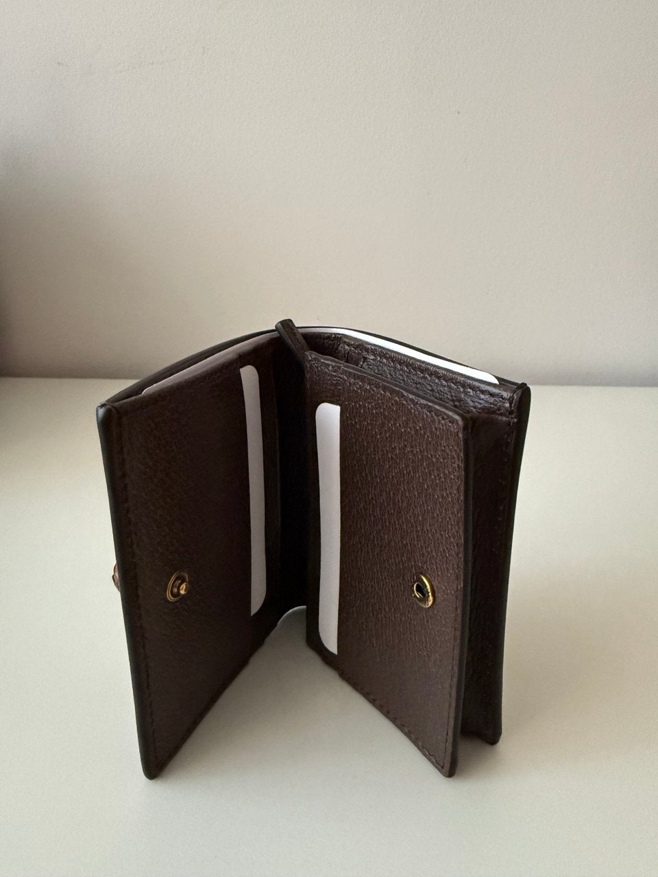Pre-Owned Bifold Brown Wallet Jumbo GG Bamboo