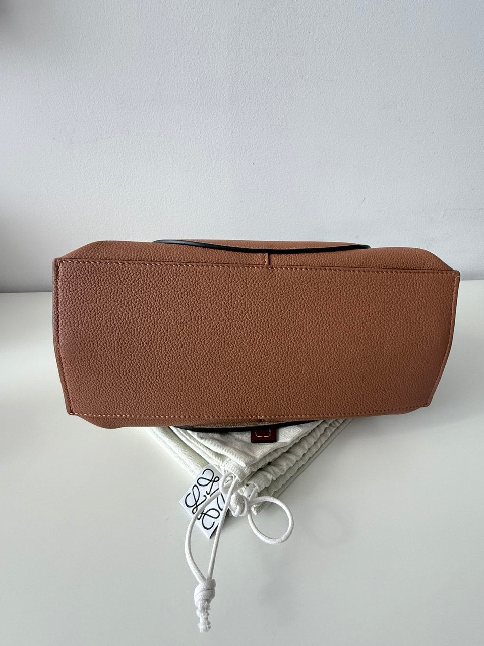 Gate Top Handle Mini Bag – Tan Leather, Authentic Designer Handbag