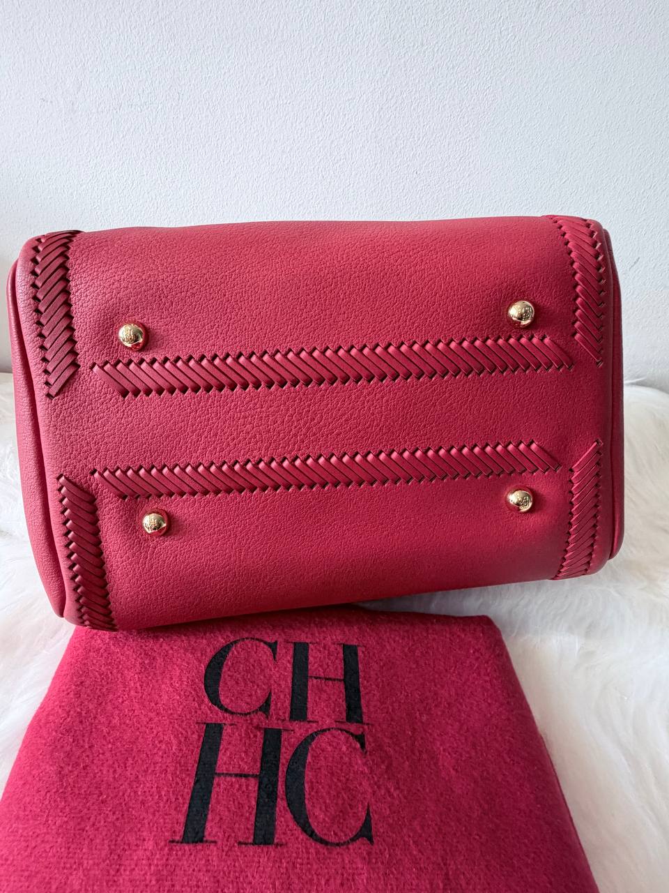 Andy 7 Leather Satchel Bag – Pink – Pre-Loved | Full Set