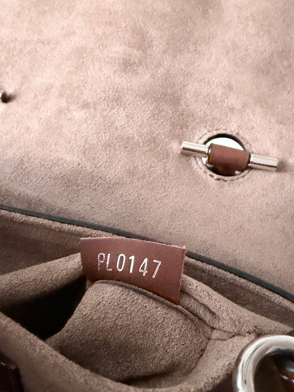 Pre-Loved Leather Top Handle Bag | Elegant Chain Detail