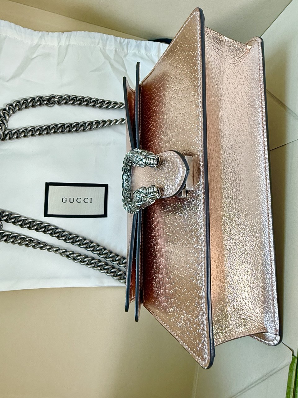 Pre-Owned Dionysus Rose Gold Metallic Hangbag