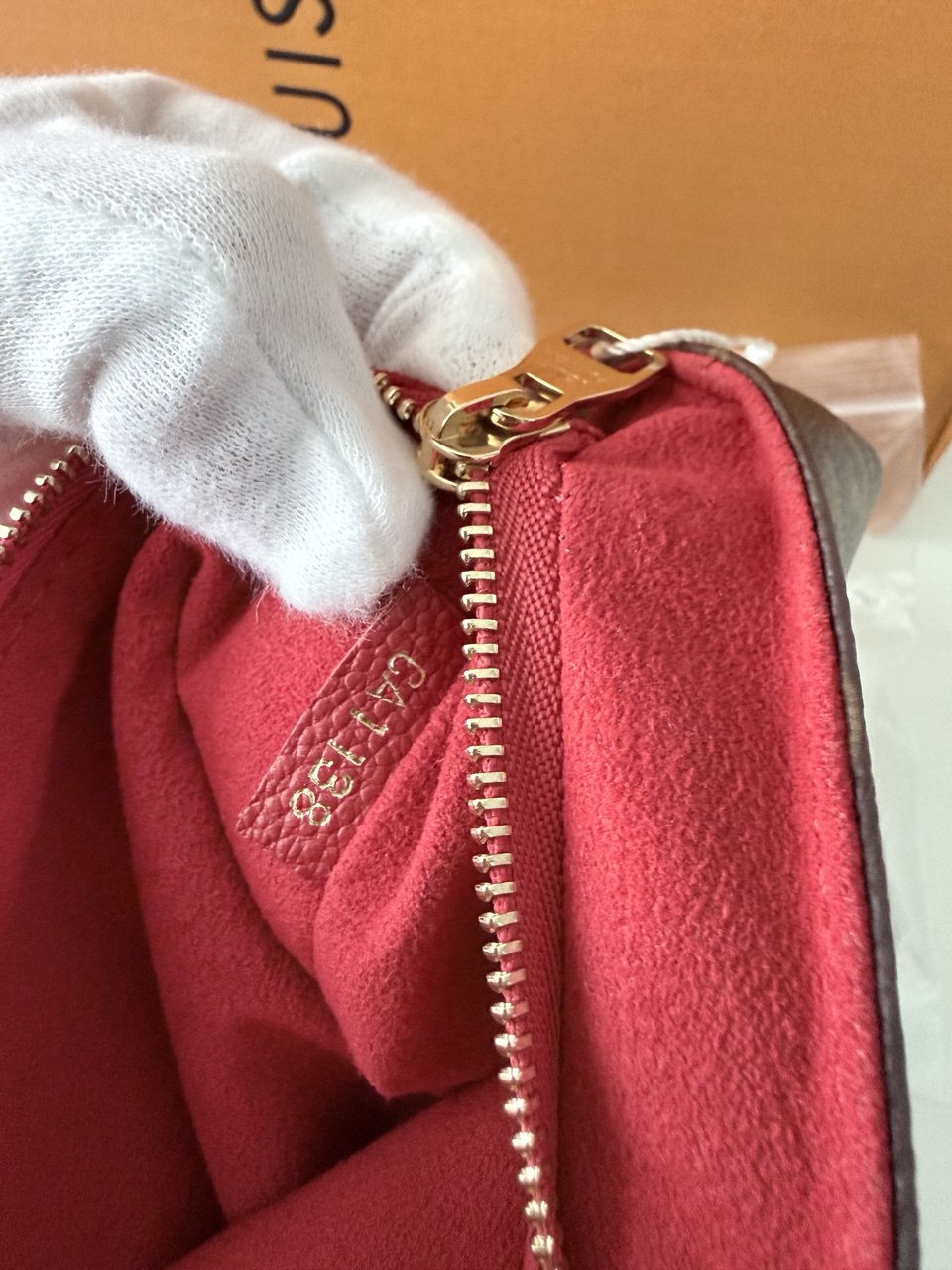 Pre Loved Luxury Shoulder Bag in Monogram Canvas & Wine | Designer Style